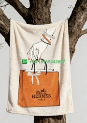 Hermes Throw Blankets